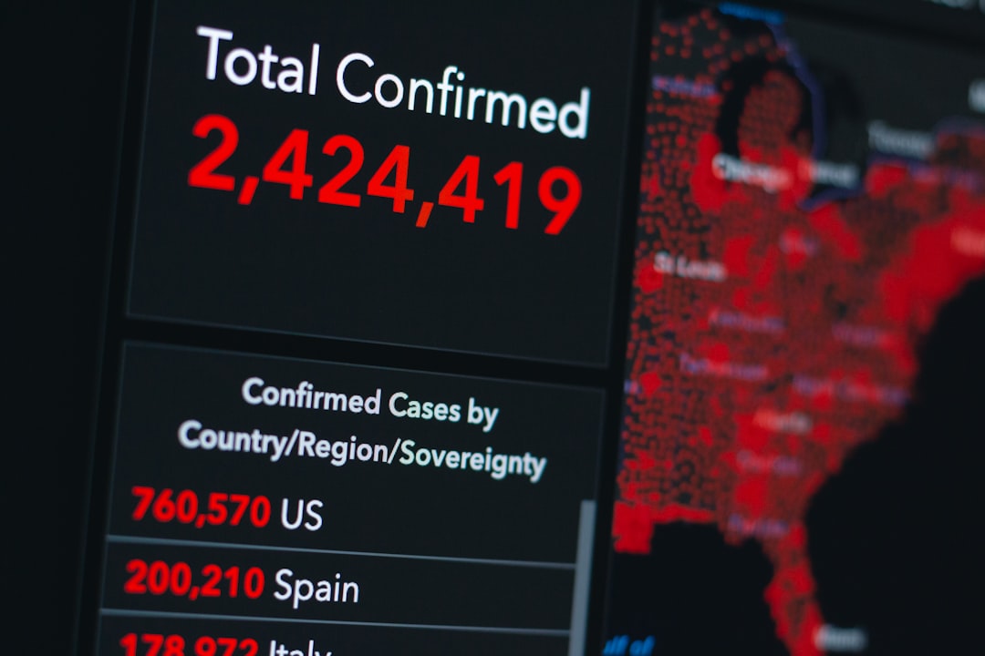 smartphone screen showing 11 00, Coronavirus / Covid-19 cases in the world. (20.04.2020)<p></figure>Source: Center for Systems Science and Engineering (CSSE) at JHU