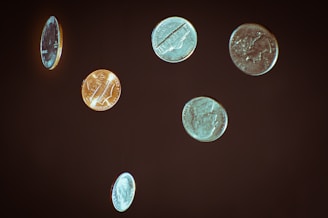 A vibrant image showcasing a bustling coin show with attendees examining rare coins.
