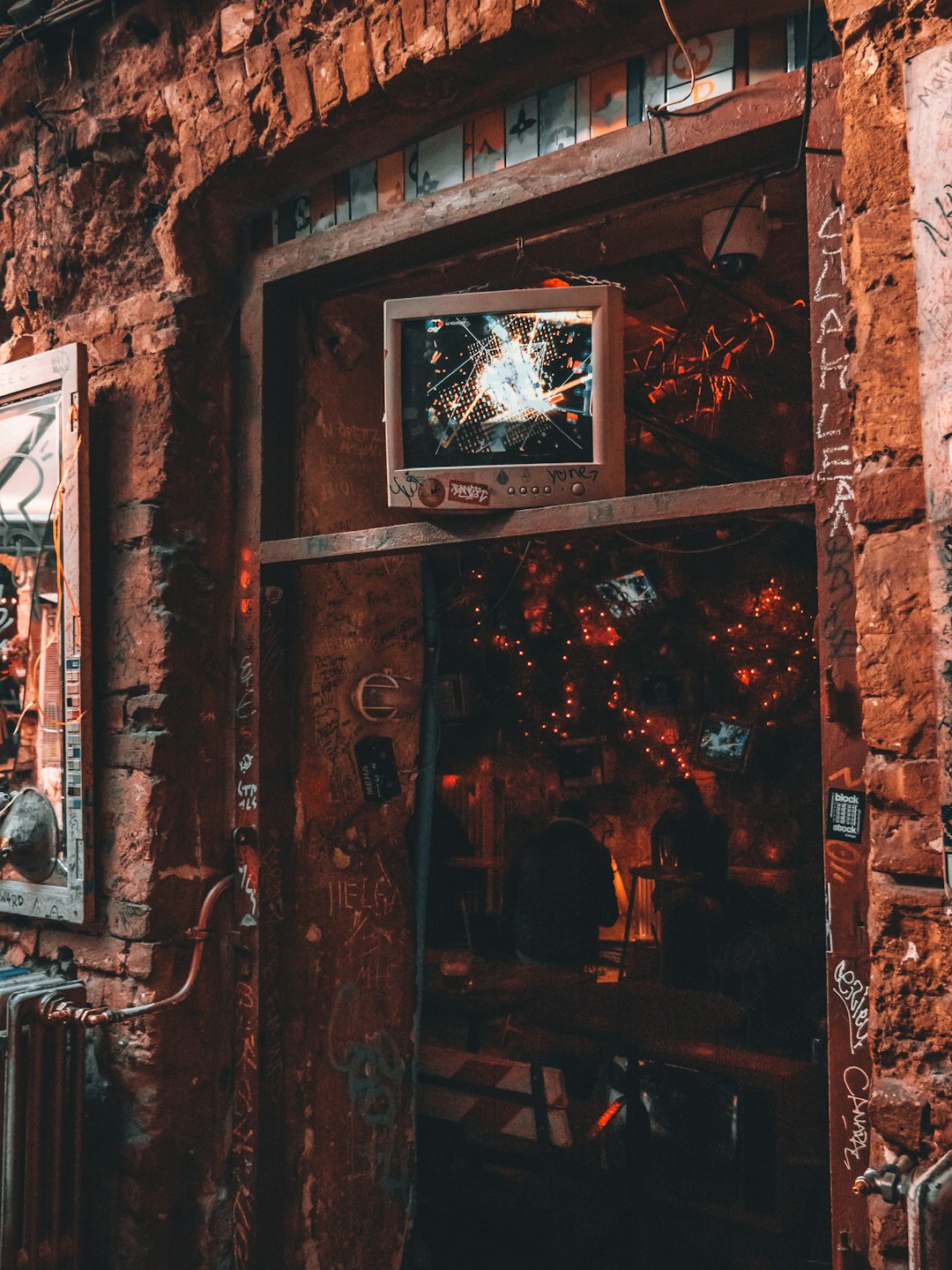 brown wooden door with glass