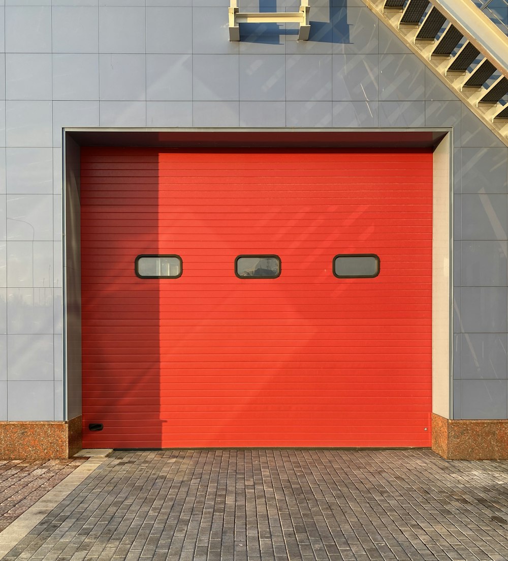 red and white brick wall