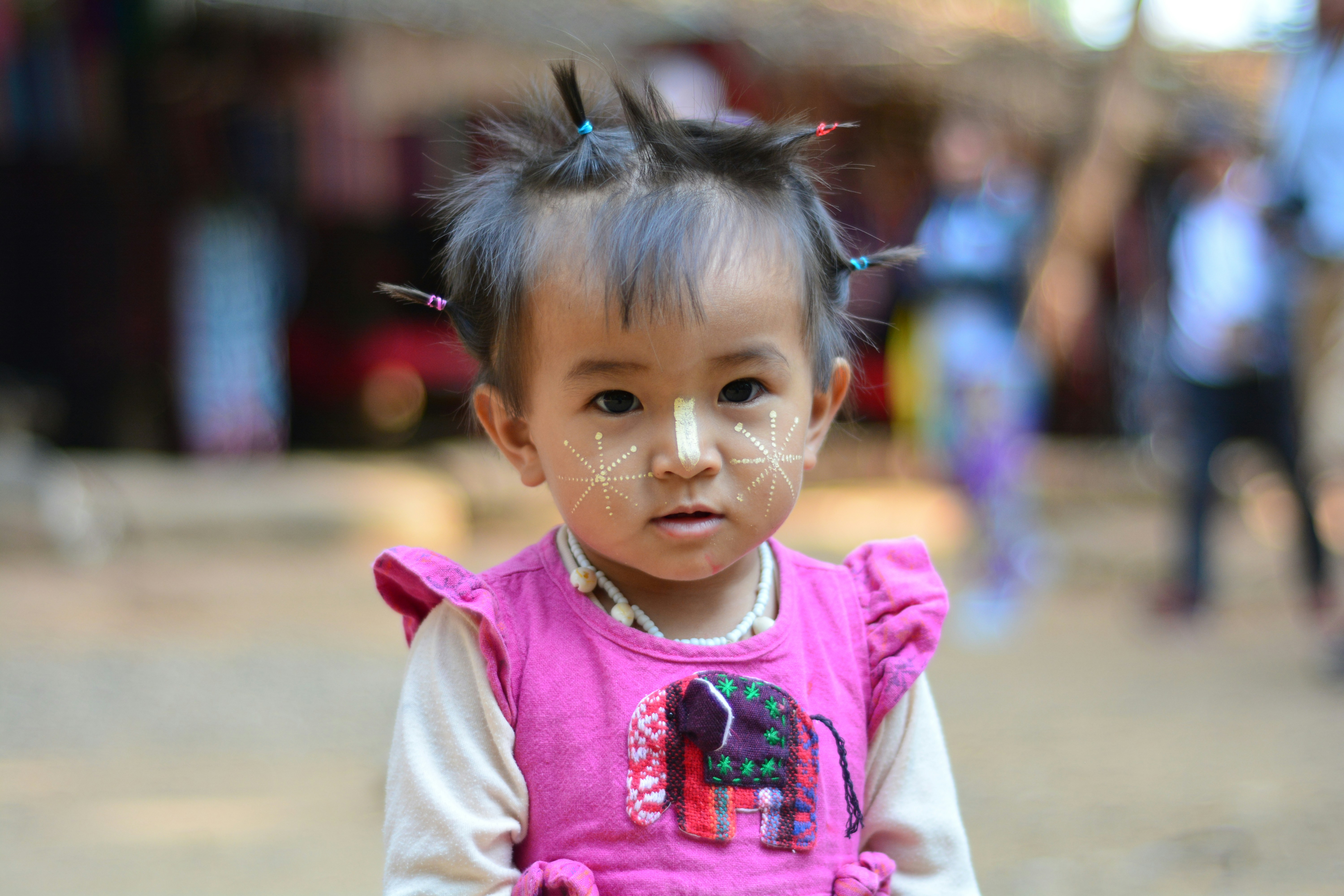 Karen Long Neck Village, Chiang Rai Village child.