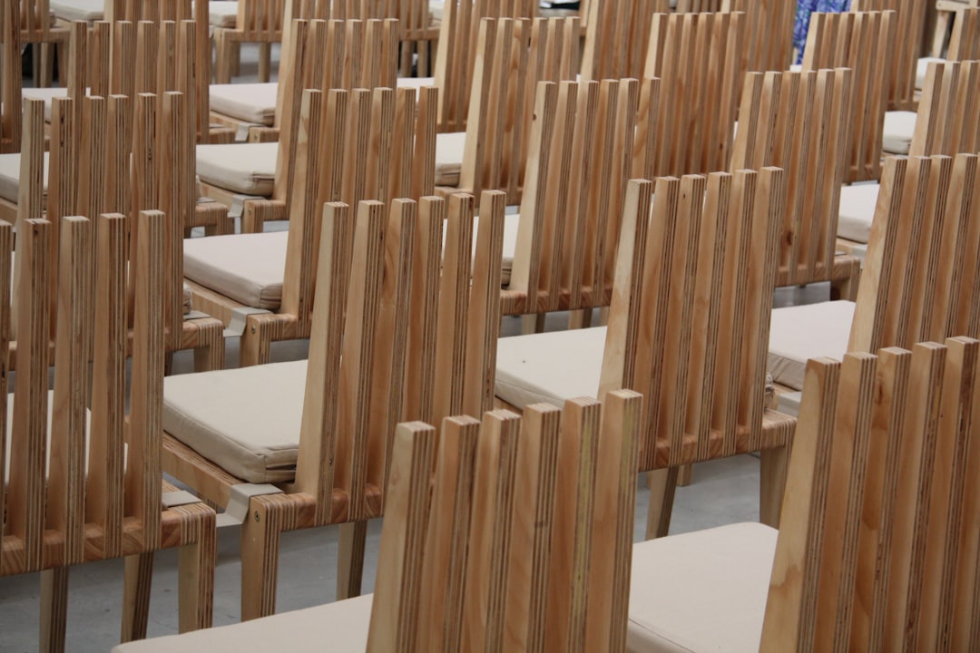 brown wooden chairs and table