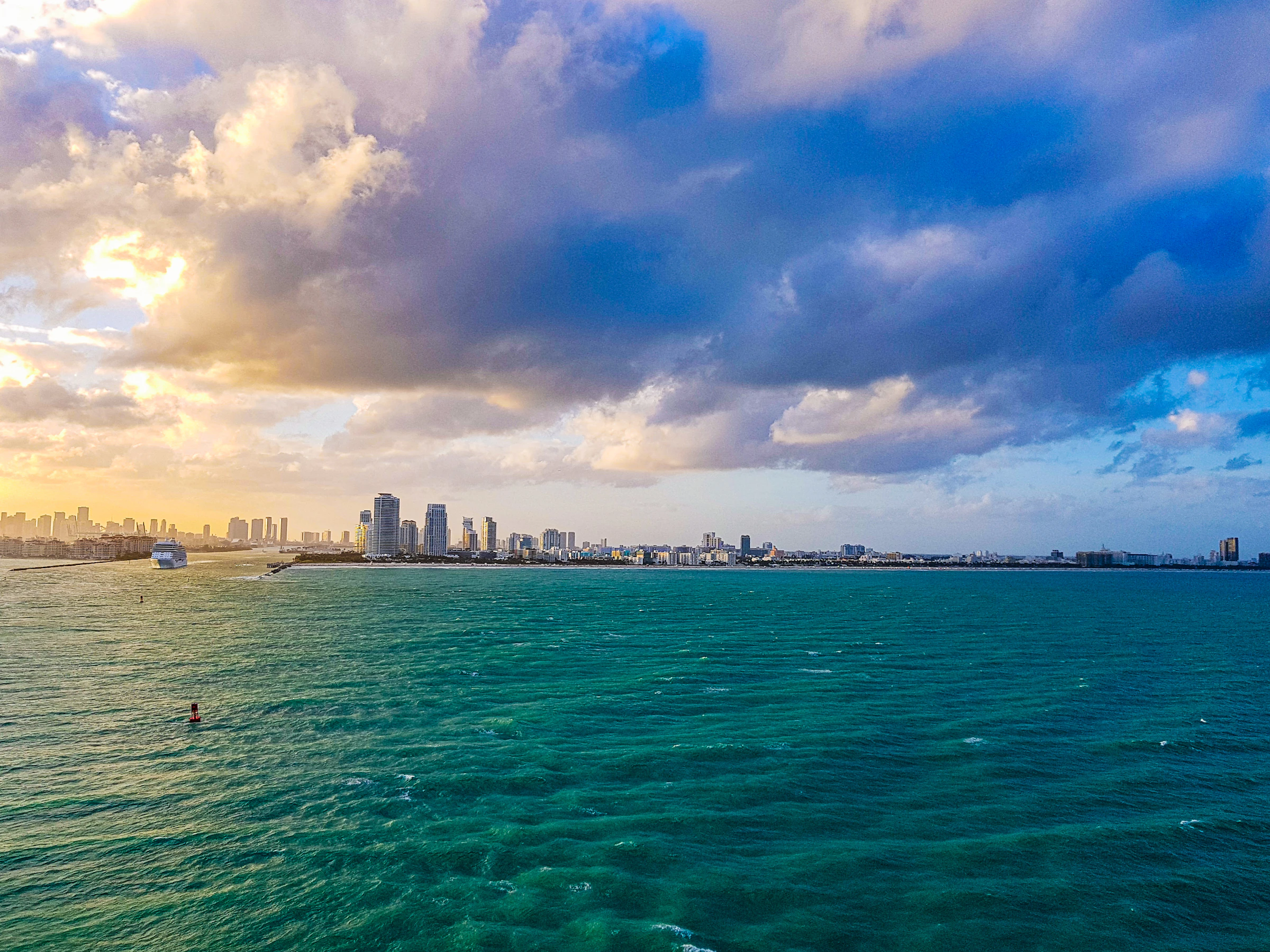 Miami skyline over Biscayne Bay