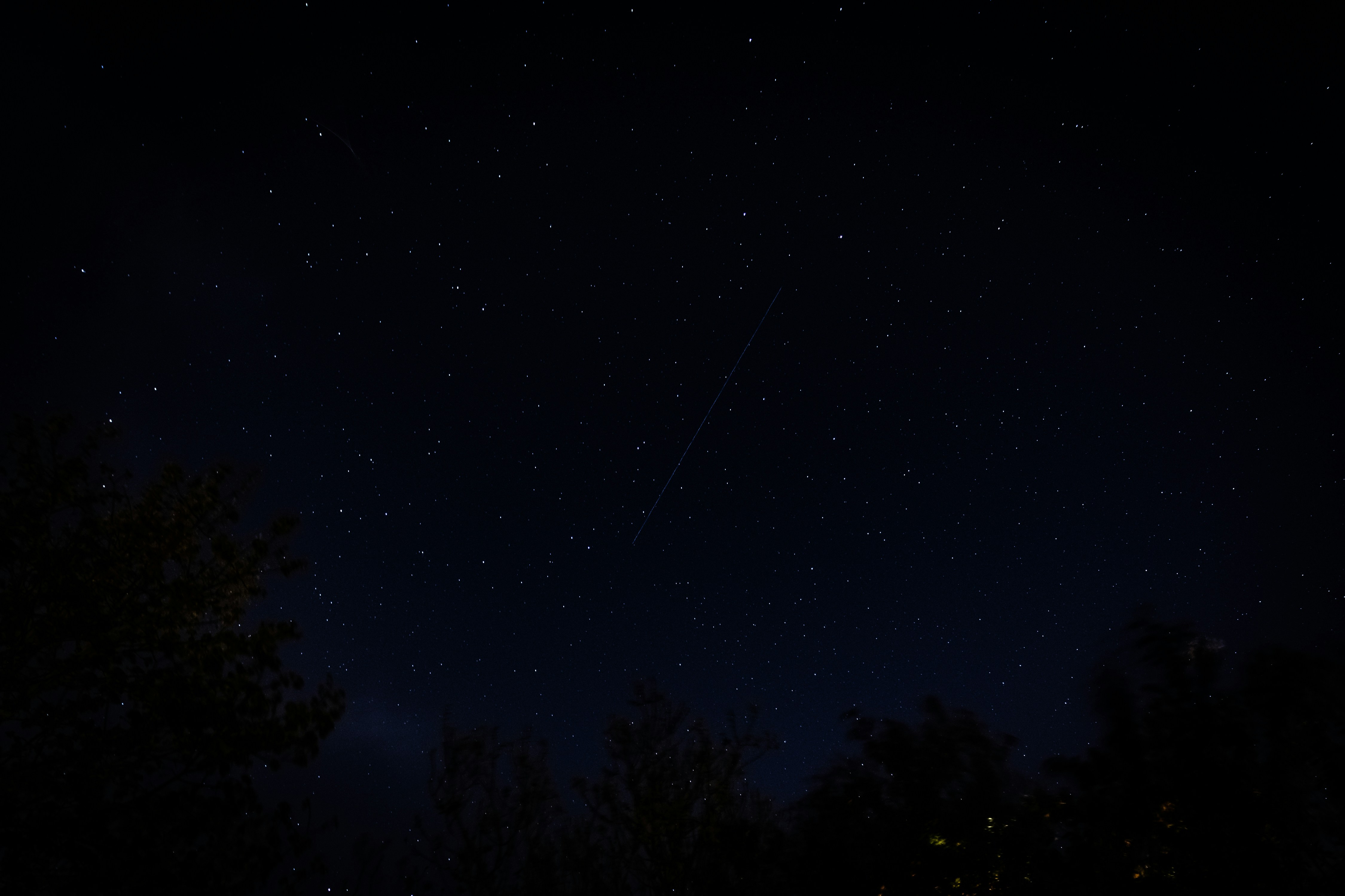 A Starlink satellite going over my garden on 20th April 2020