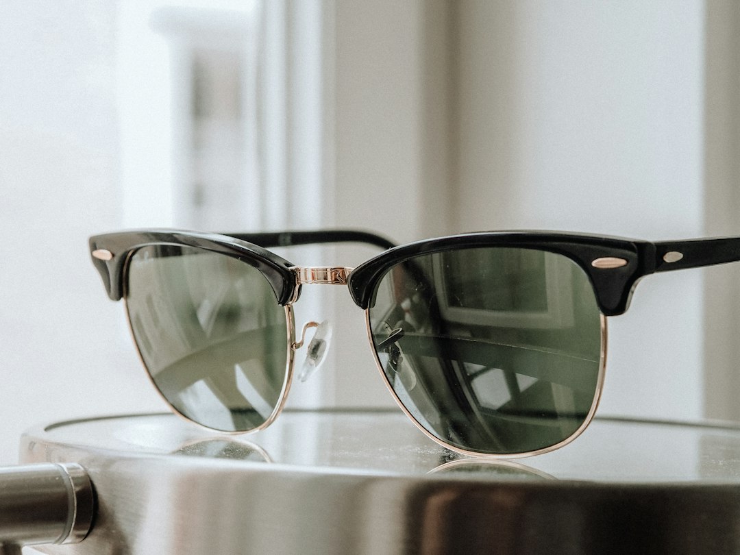 sunglasses on table