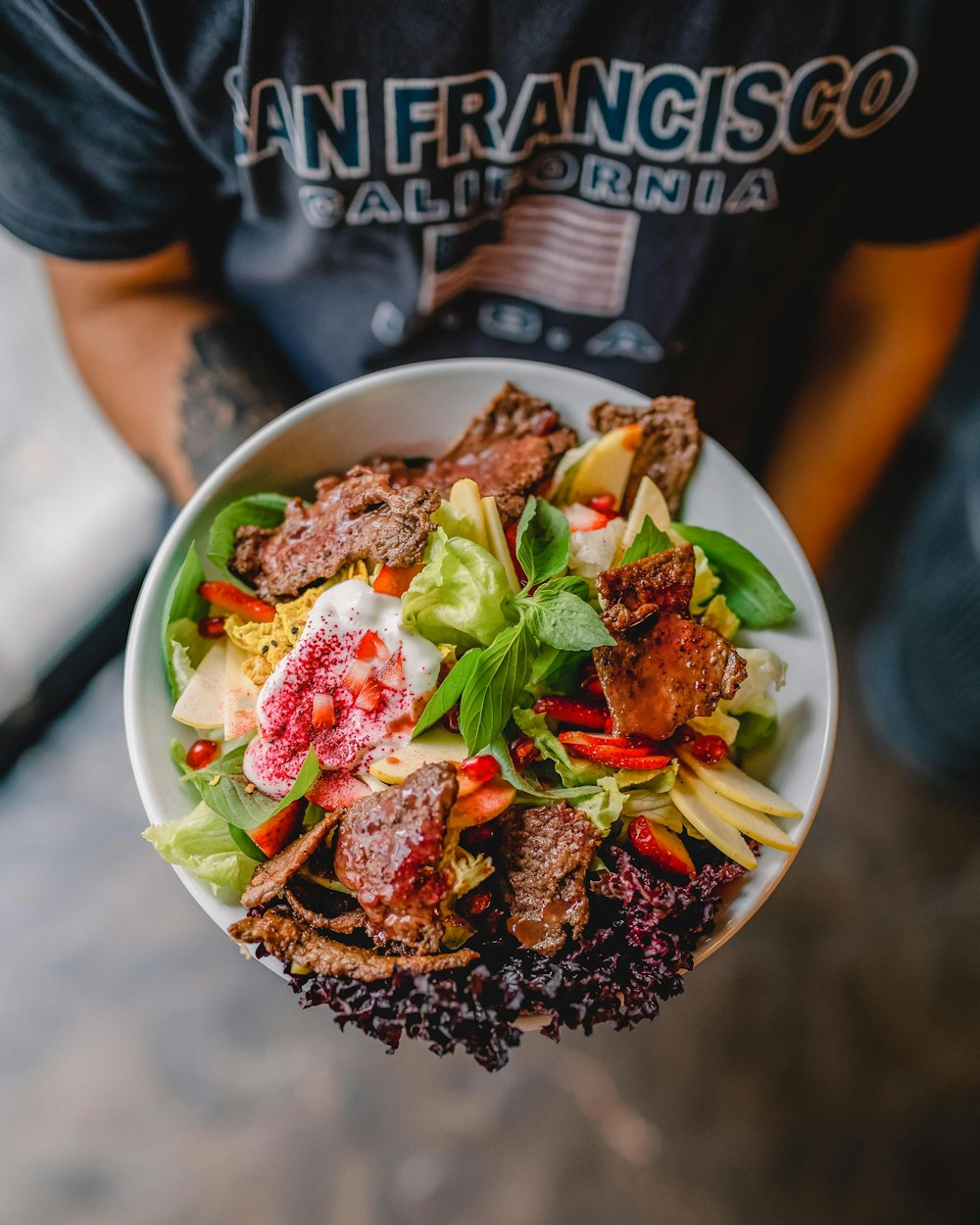 cooked food on white ceramic bowl