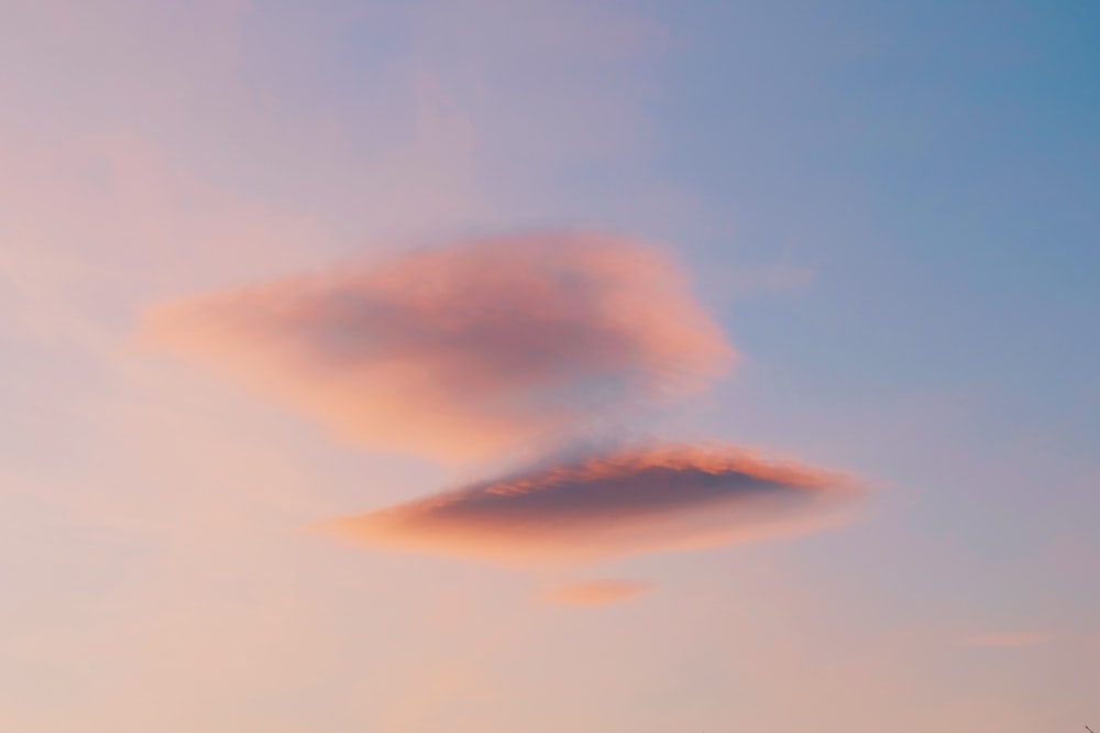 orange and blue cloudy sky