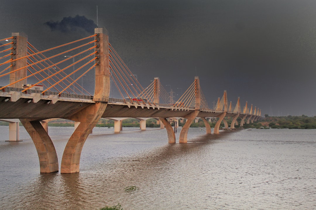 Suspension bridge photo spot Narmada Cable Bridge India