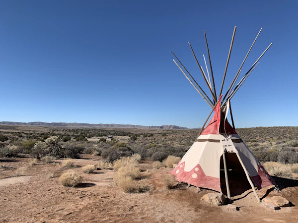 Mirage 2P tent pitched on arid desert plateau
