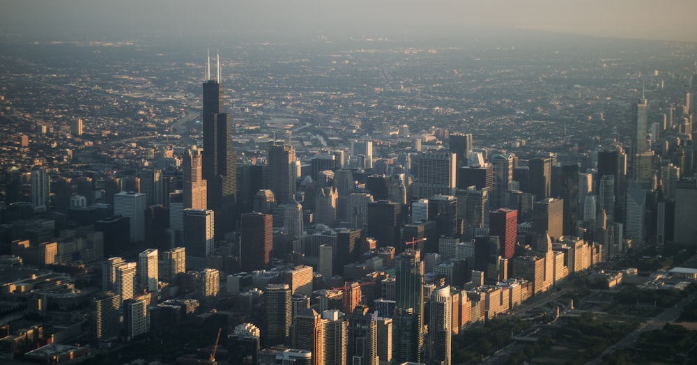 aerial view of city buildings during daytime