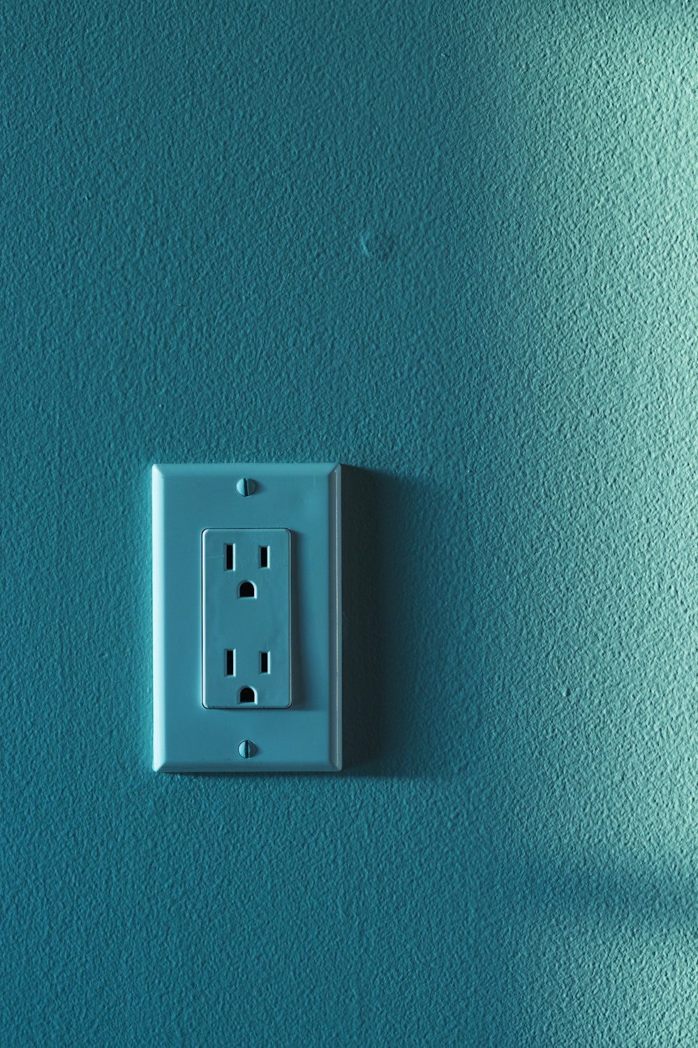 white wall mounted electric socket