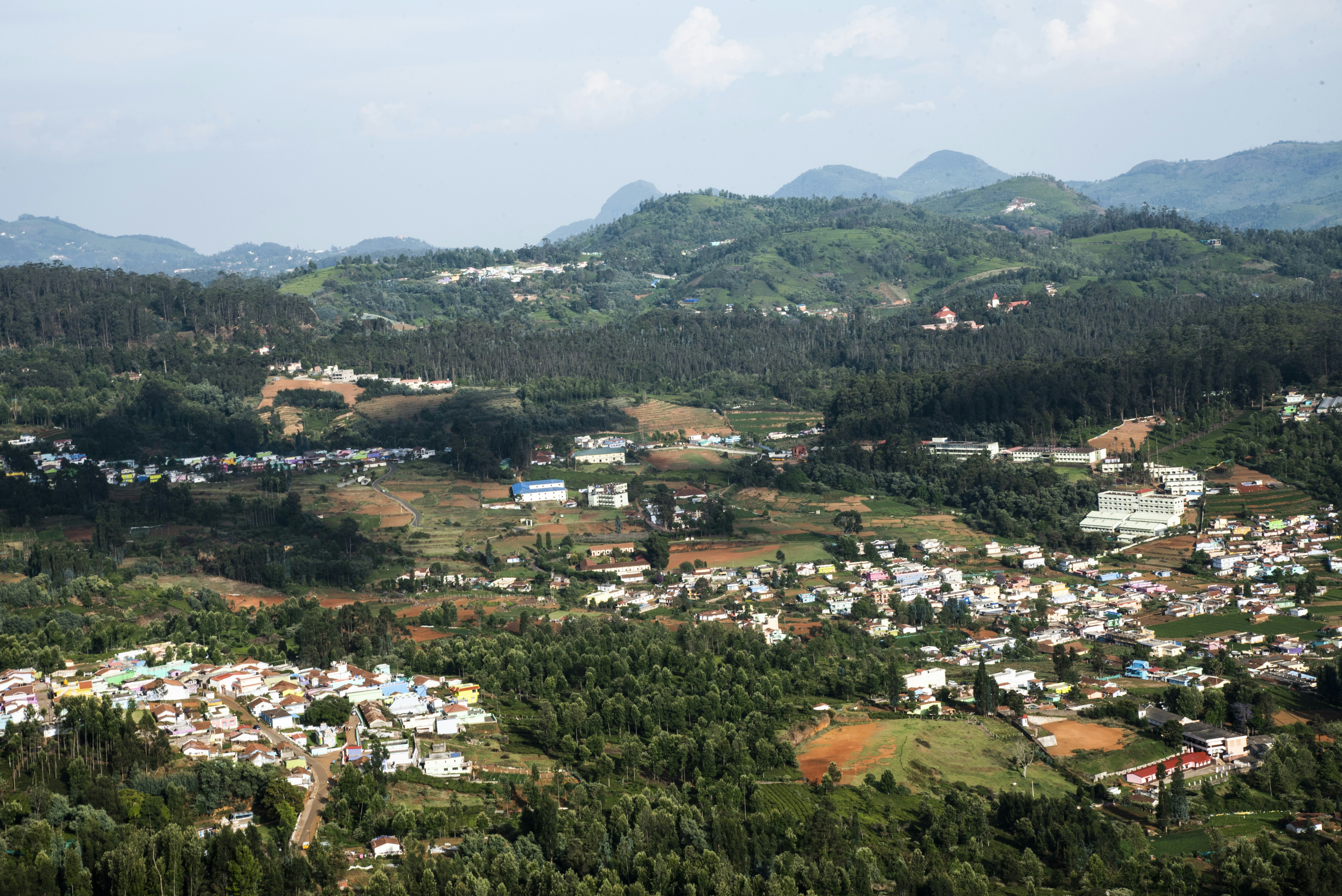 Lovedale in Ooty, the aerial view. 