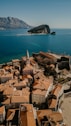 brown concrete houses near sea during daytime