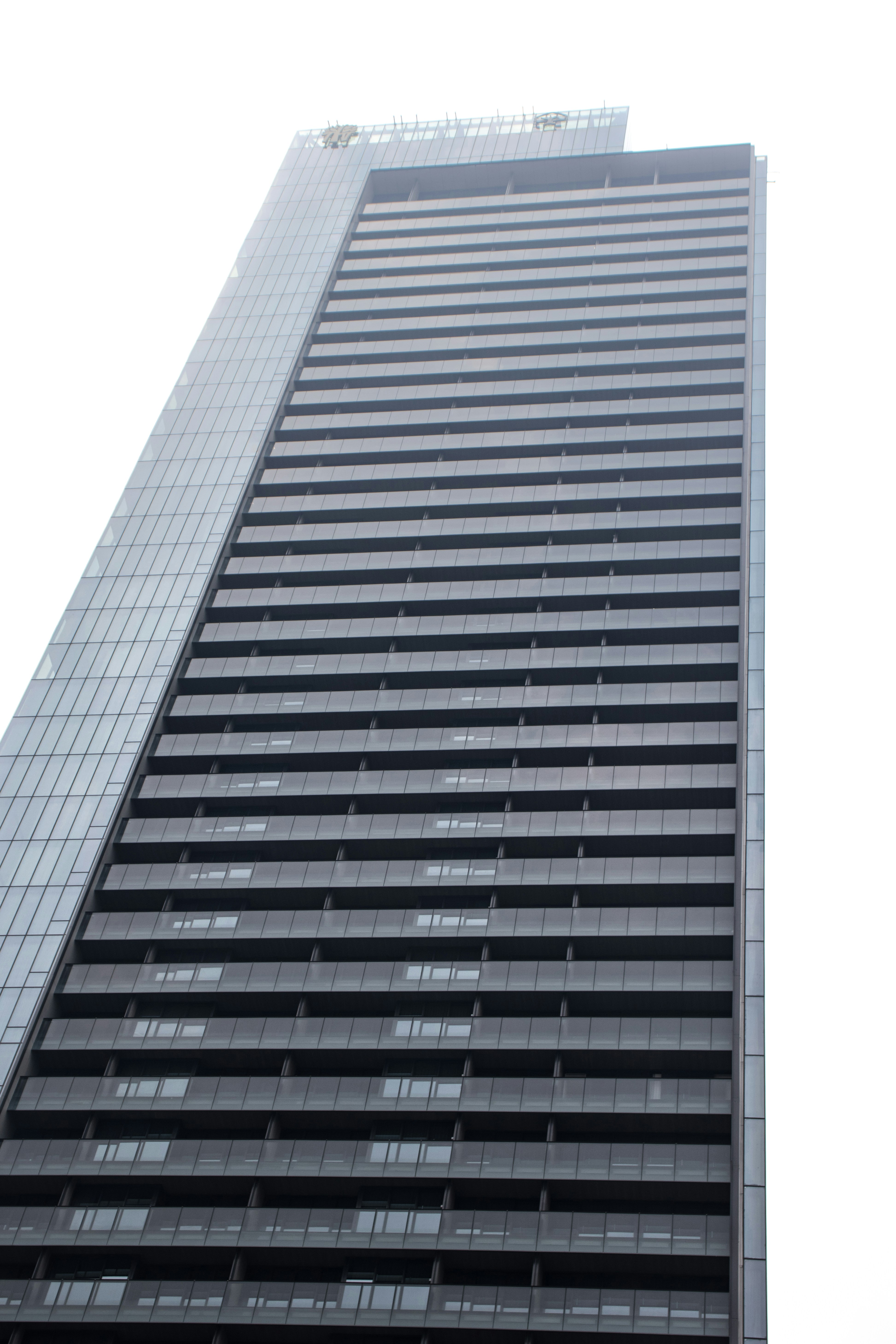 black and white concrete building