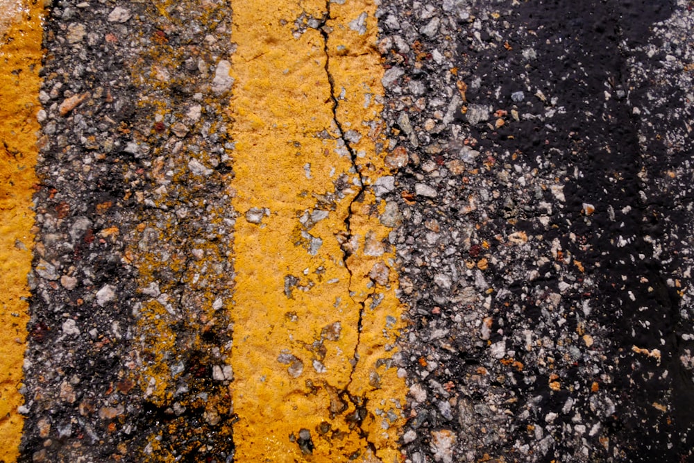 yellow and black concrete floor