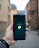 person holding black android smartphone