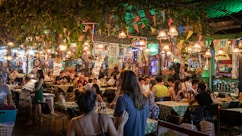 people sitting on chair in restaurant