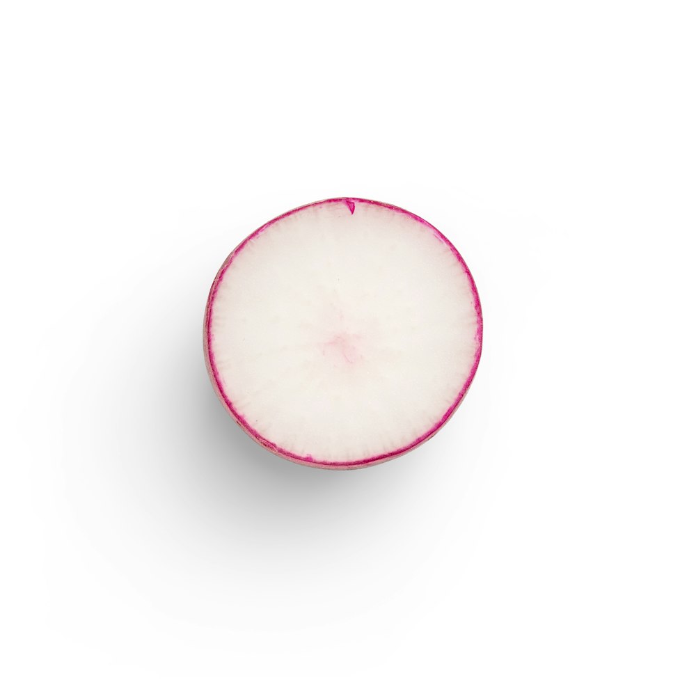 ilustração redonda rosa e branca