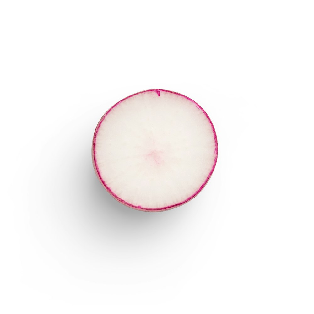 Illustration ronde rose et blanche