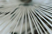 Close-up of a smart electric fan with minimalist design in motion