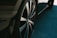 A close-up shot of a stylish alloy wheel on a modern car.