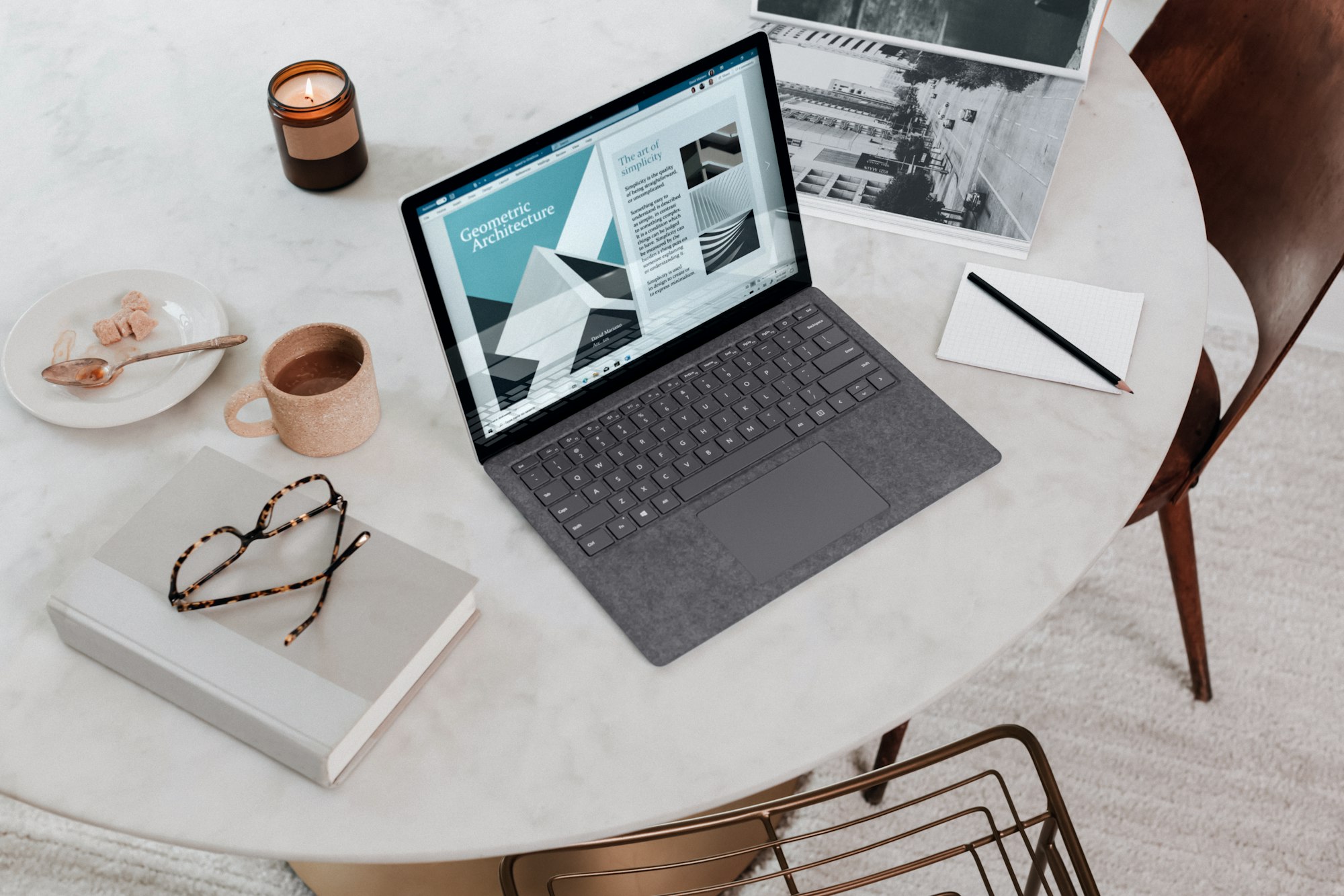 Microsoft Surface Laptop 3 in Platinum Shot by: Christiann Koepke 