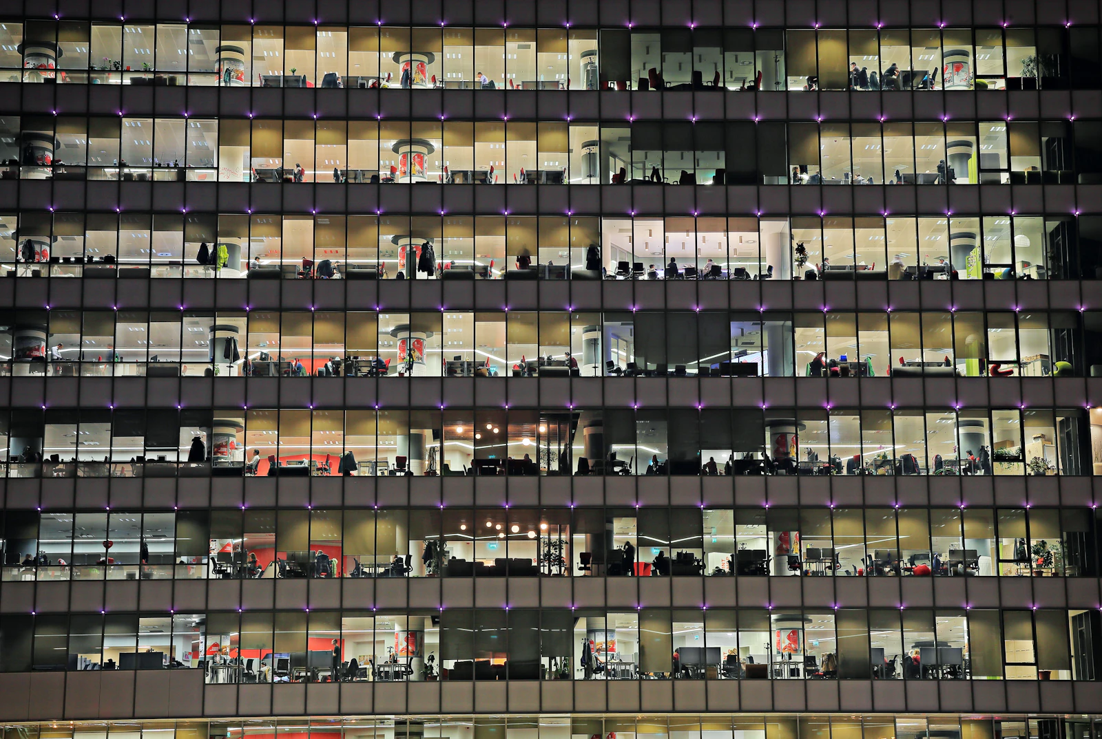 Rows of vehicles in a multi-storey parking structure in Bucharest