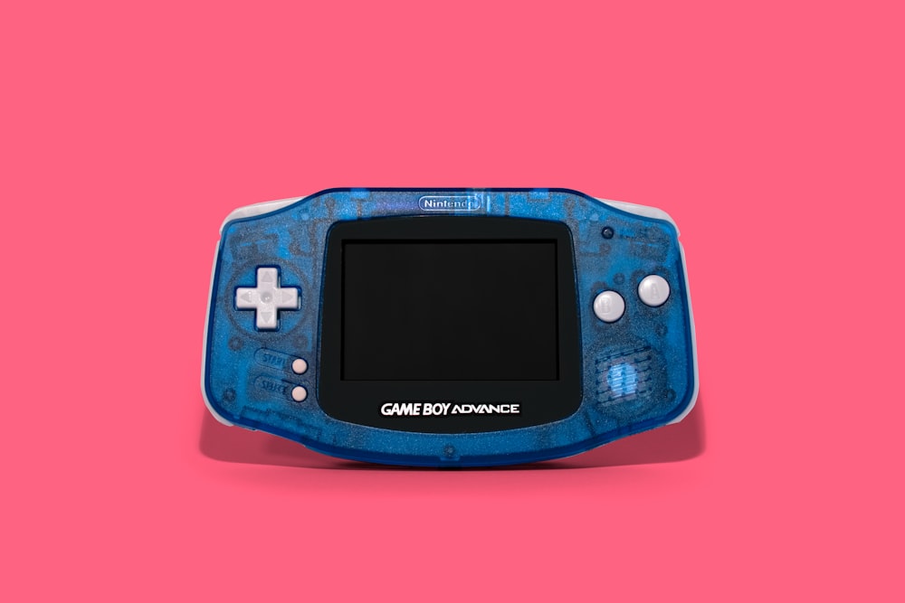 blue and black nintendo game boy