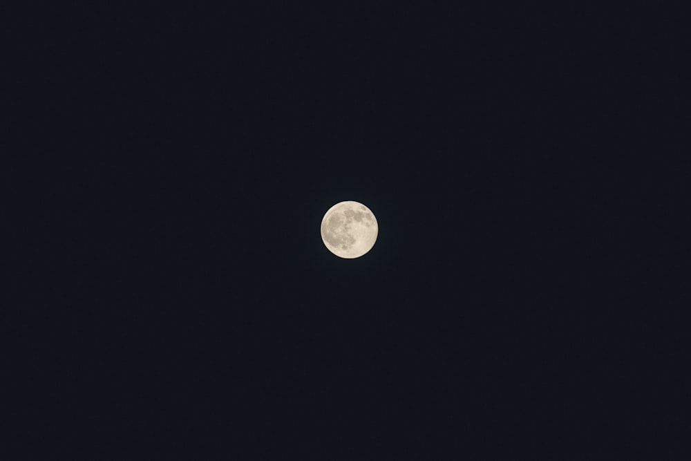 full moon in the night sky