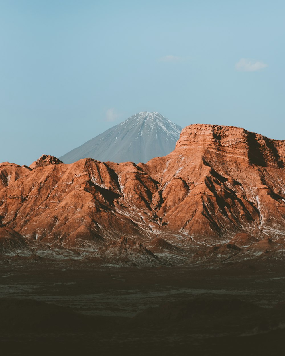 brown and white mountain under blue sky during daytime