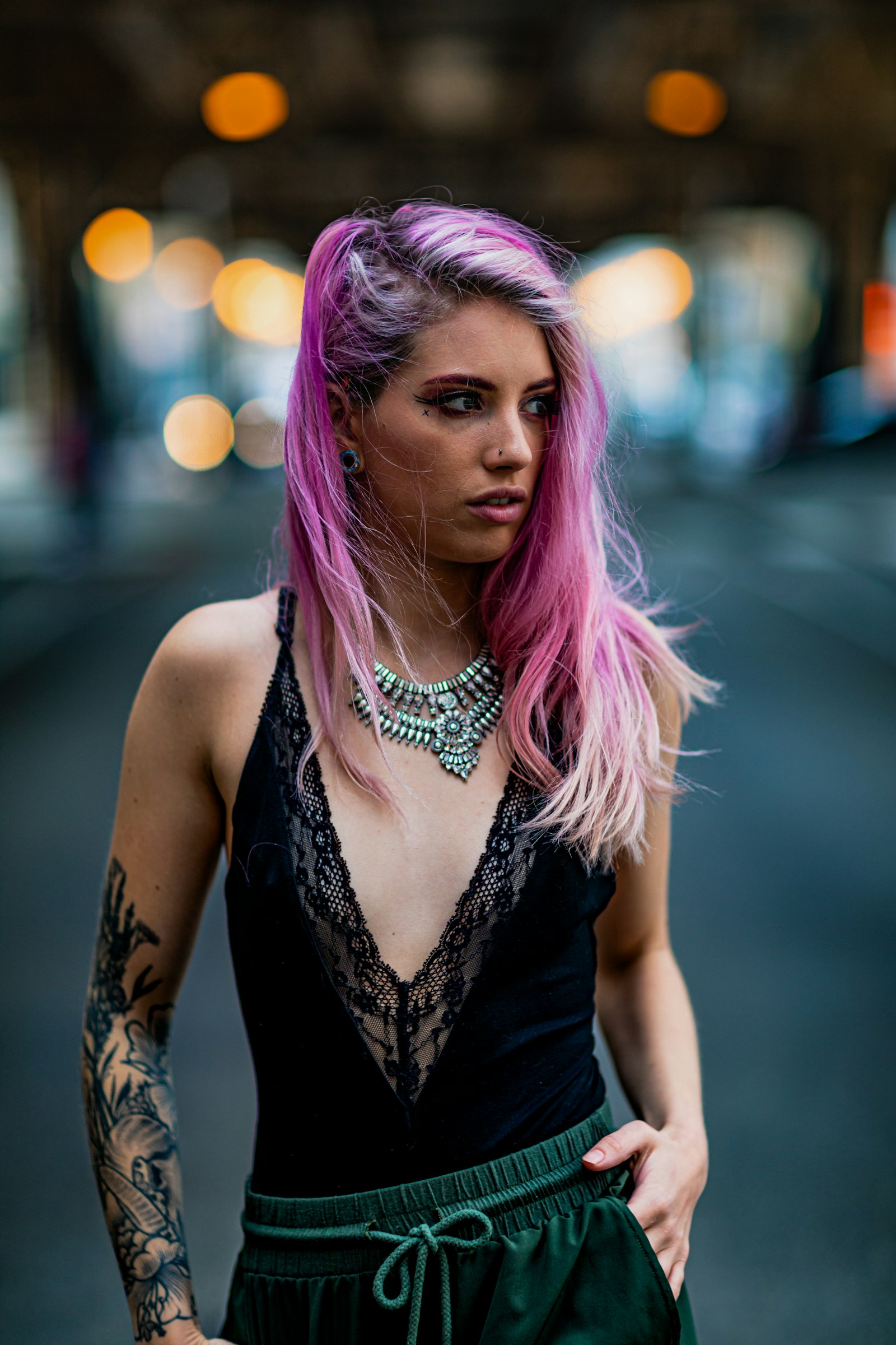 Canon EOS 5D Mark IV + Canon EF 85mm F1.2L II USM sample photo. Woman in black tank photography