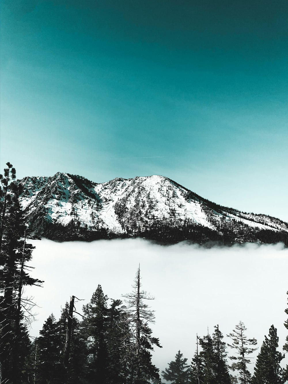 snow covered mountain during daytime