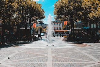 water fountain in the middle of Mainz