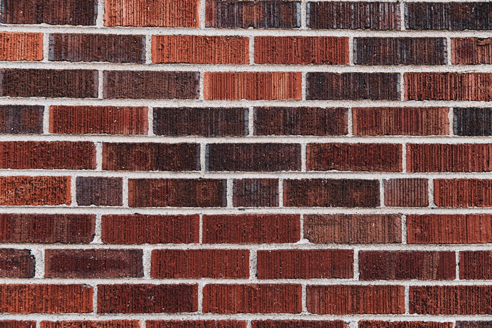 red and white brick wall