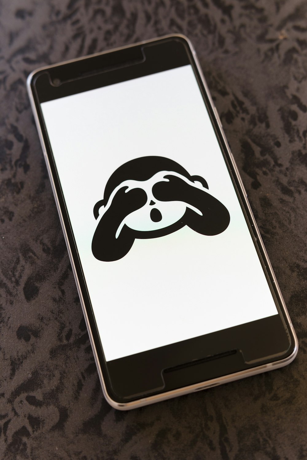 white and black panda smartphone case