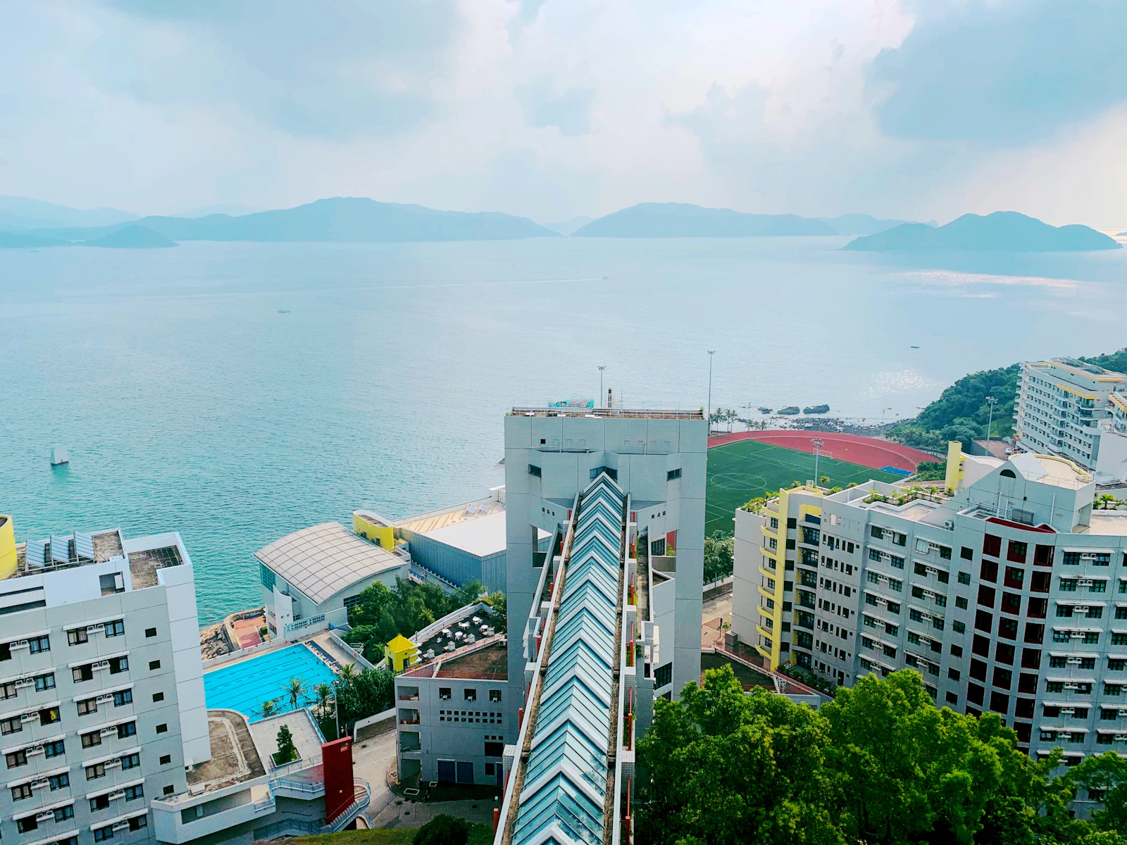 University campus building by the sea at Clear Water Bay, Hong Kong