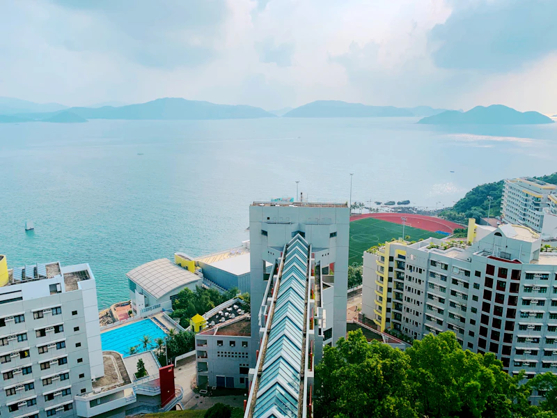 University campus building by the sea at Clear Water Bay, Hong Kong