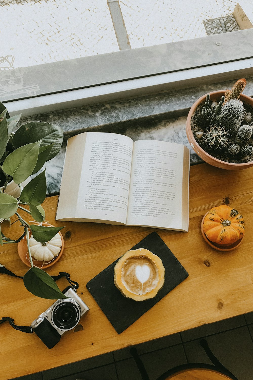 white book page on brown wooden table