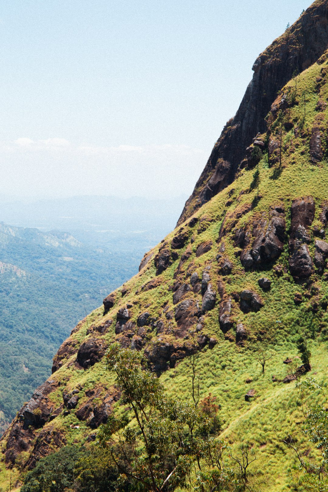 green and brown mountain under white sky during daytime