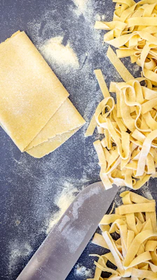 brown paper on gray concrete floor