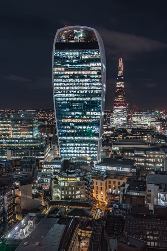 city with high rise buildings during night time in Leadenhall Street United Kingdom