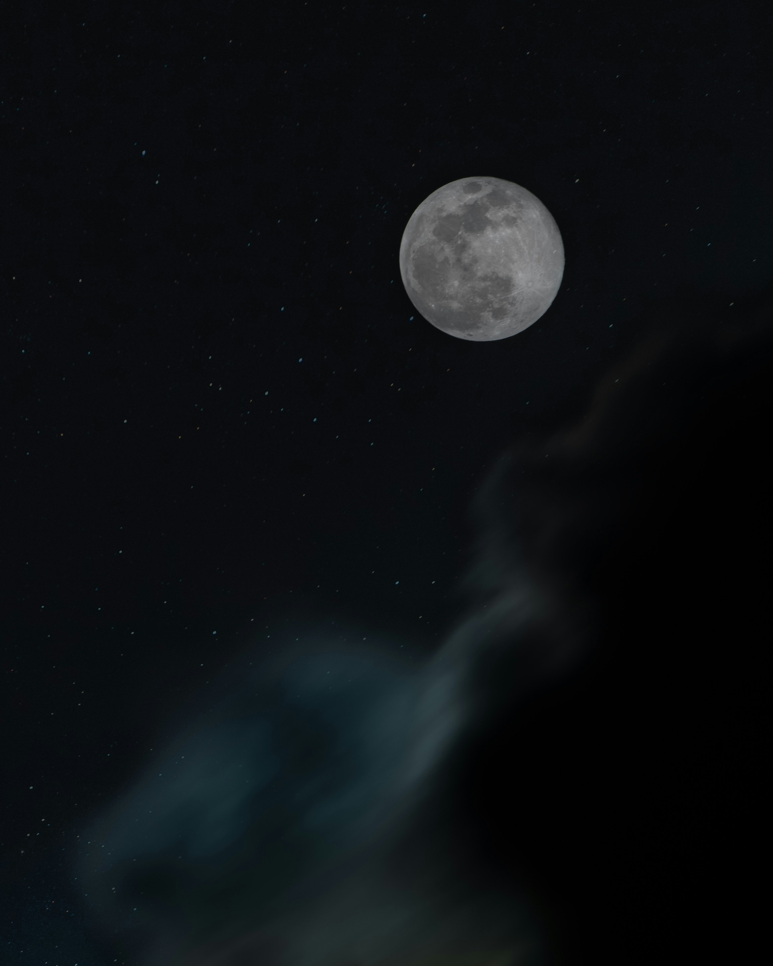 Formentera night sky with Full Moon