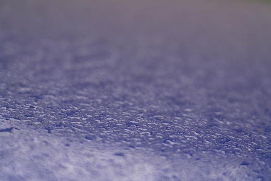 A close-up of a water-repellent surface reflecting droplets of water.