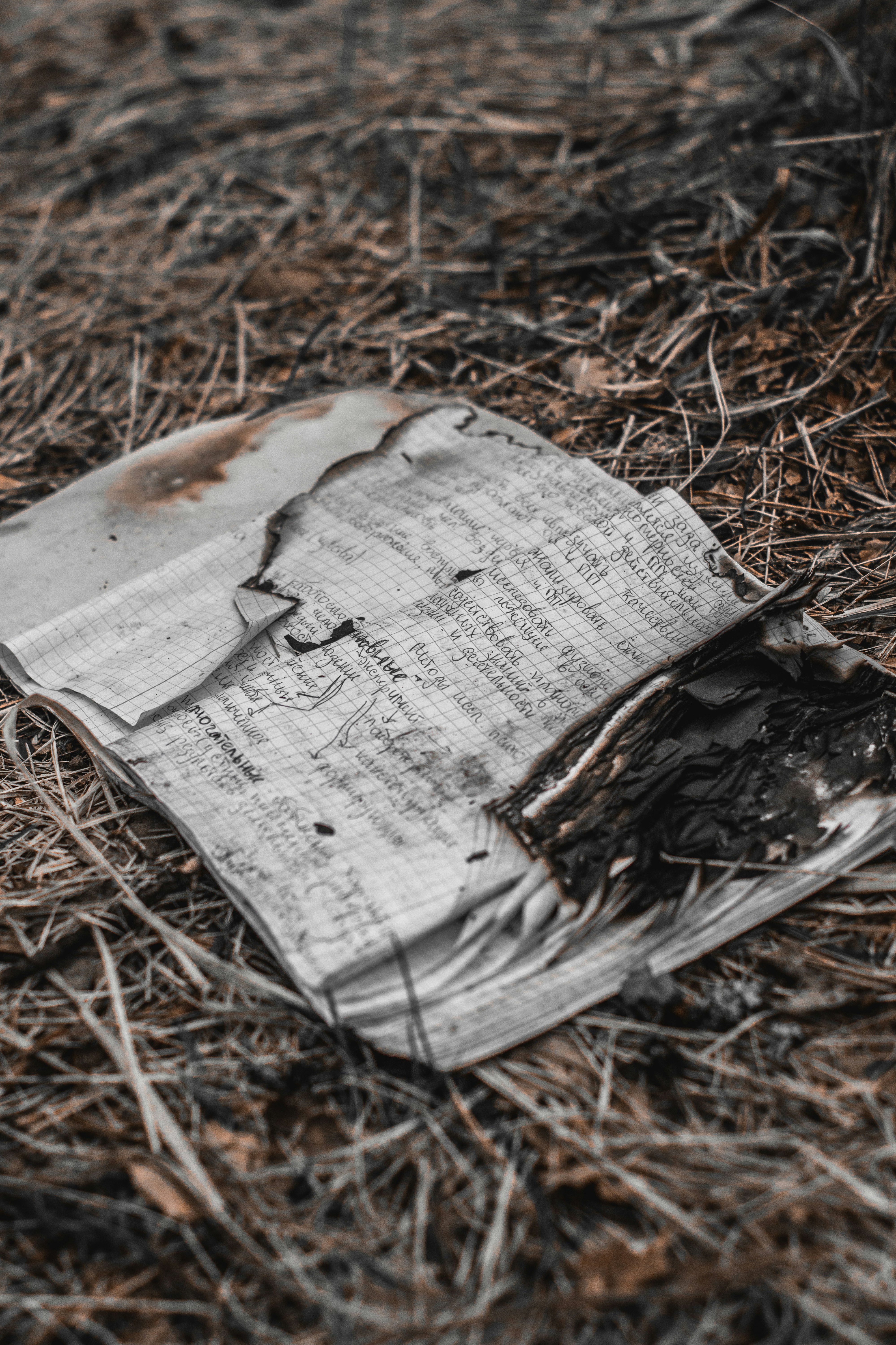 Burnt notebook 