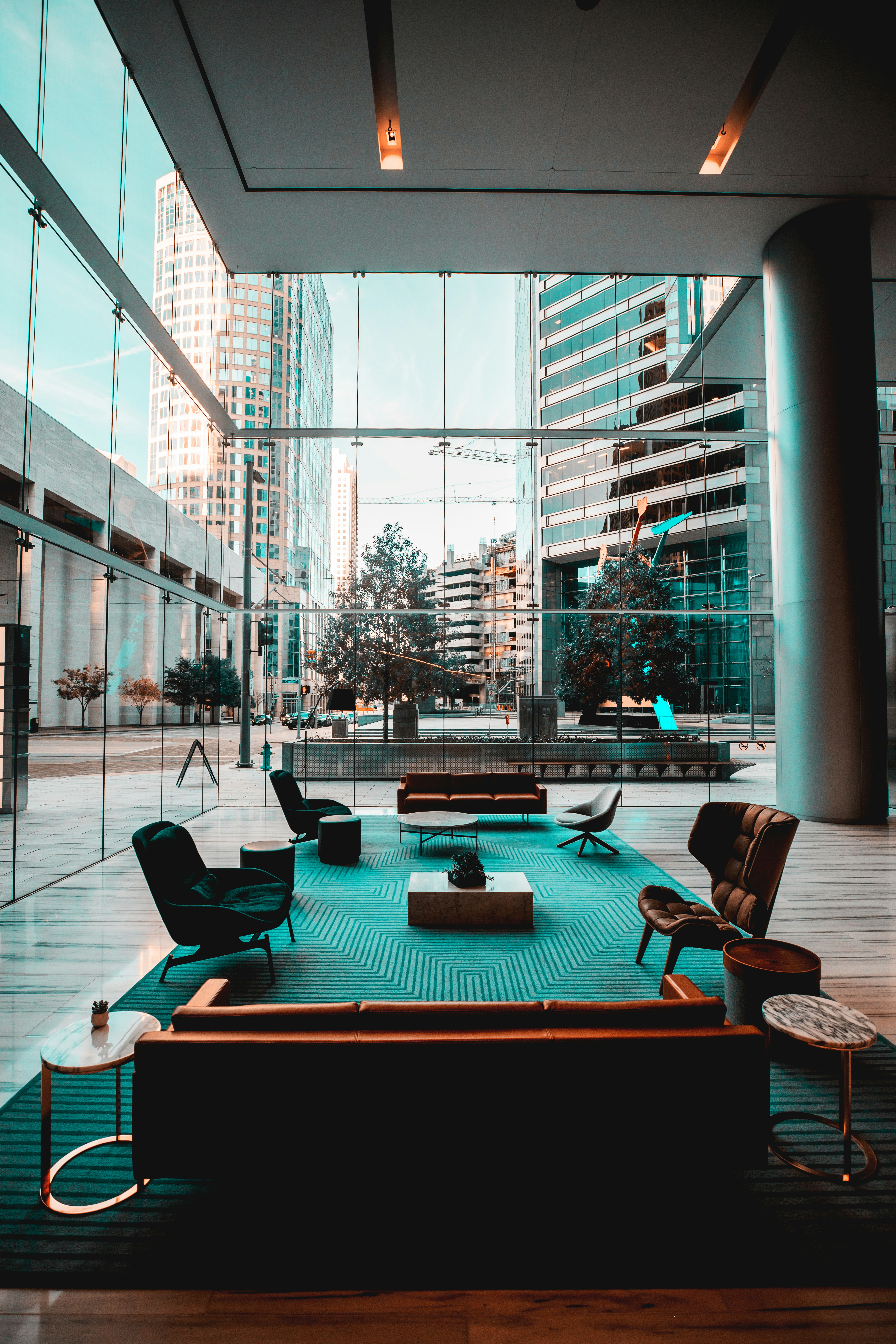 black metal framed glass top table