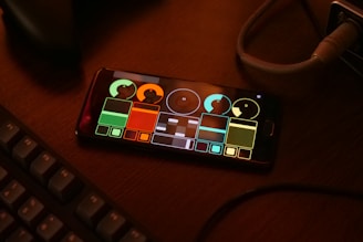 black red and white cube toy