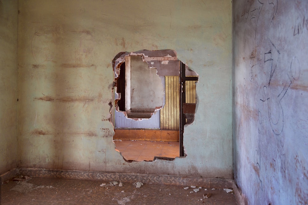 brown wooden framed glass window