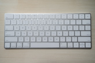 A sleek wireless keyboard showcasing modern design.