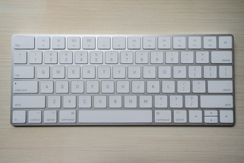 A stylish wireless keyboard with backlit keys.