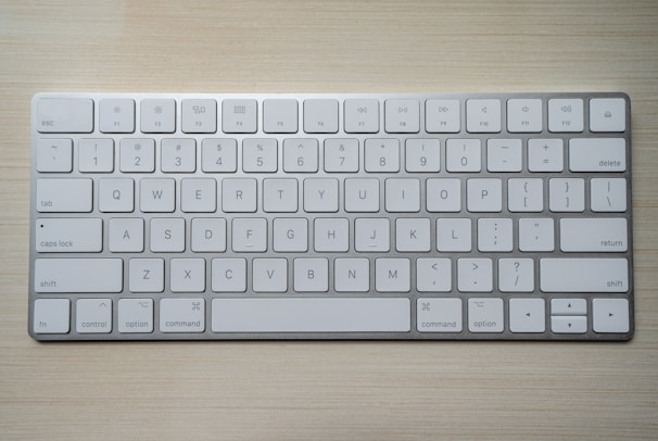 A sleek wireless keyboard showcasing modern design.